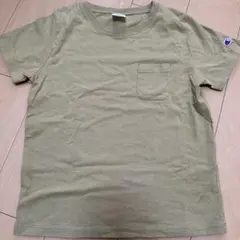 Champion チャンピオン ポケットTシャツ カーキのサムネイル