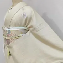 ❰6233❱ フルセット　付け下げ　袋帯　帯締め　帯揚げ　正絹　着物