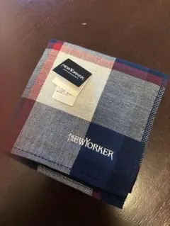 NEWYORKER チェック柄タオルハンカチ　メンズのサムネイル