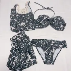 [ＺＡＩＤＥＡ] 水着 レディース 体型カバー タンキニ ４点セット