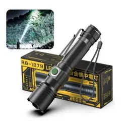 懐中電灯 強力 LEDライト フラッシュライト Type-C充電 IPX6防水