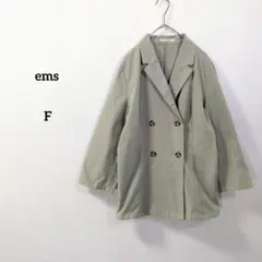 ems excite テーラードジャケット ダブルボタン F