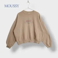 ＊MOUSSY マウジー＊ Fサイズ トップス トレーナー スウェット レトロ