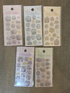 ちいかわBaby ミニミニぷっくりシール 5枚セット ハチワレ うさぎ モモンガ