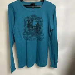 ハーレーダビッドソン90's 長袖シャツ センターロゴ　アメカジ、古着好きに