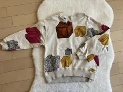 WAWA 総柄デザインスエット　5-6