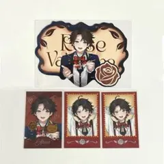 Rose Valentineチェキ/香り付きカード 三枝明那 4点セット