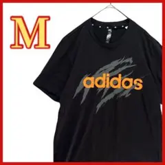 【adidas】 AEROREADY 半袖 Tシャツ 黒 ブラック ロゴプリント