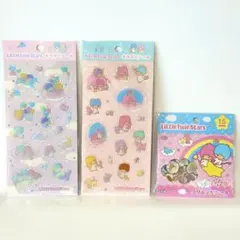 新品★リトルツインスターズ シール3種セット キキララ クリスタル キラぷく