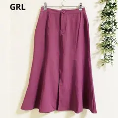 グレイル スリットフレアスカート M ピンク　ひざ丈　鮮やかカラー　主役級　春色