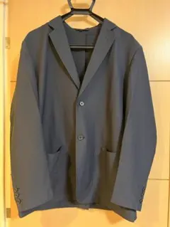 無印良品 風を通すストレッチジャケット ダークネイビー XL