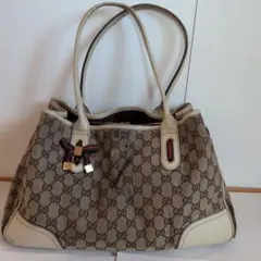 GUCCI グッチ GGキャンバス プリンシー 163805 カーキベージュ