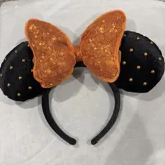 ミニーカチューシャ オレンジ　ハロウィン