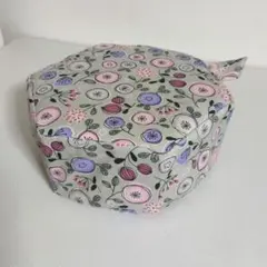 牛乳パック椅子カバーハーフサイズまるいお花グレー