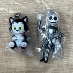 ディズニー　カラーコレクションチャーム　ブラック　フィガロ　ジャック・スケルトン