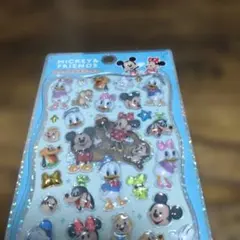 ち*ら様 プチドロップステッカー　ミッキー＆フレンズ