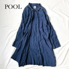 POOL いろいろの服 リネンコート ロング カーディガン 羽織 ミナペルホネン