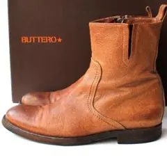 BUTTERO ブッテロ ブラウン サイドジップブーツ サイドゴア イタリア製のサムネイル