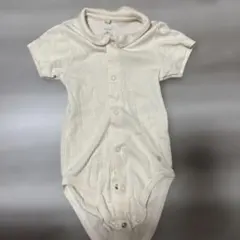 Petit Bateau クリーム色ロンパース