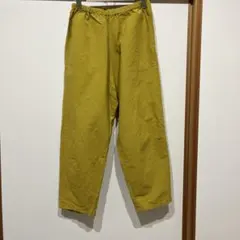 DANTON イエロー イージーパンツ　サイズ36のサムネイル