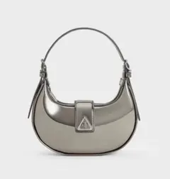 CHARLES&KEITH トライアングルバックル ベルトショルダーバッグ