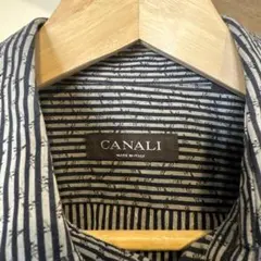 CANALI カナーリ　ボタンダウンシャツ ストラップ　サイズMのサムネイル