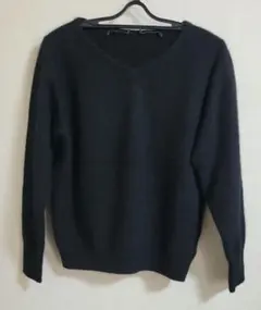 クードシャンス　微ラメ入り長袖ニット　黒　Mサイズ