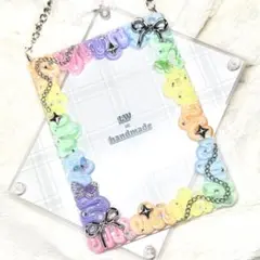 WL003《B7硬質ケース》ホイップデコ 水色 紫 ピンク オレンジ 黄色 緑