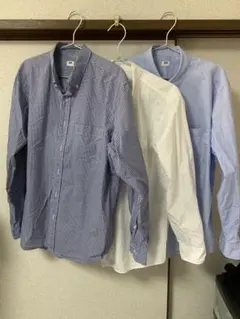 【３枚セット】UNIQLO エクストラファインコットンシャツ Lサイズ