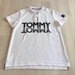 TOMMY HILFIGER トミーヒルフィガー ゴルフ　ロゴ半袖ポロシャツ　L