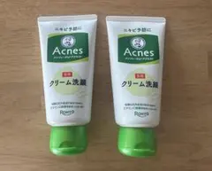 【新品】メンソレータム アクネス 薬用クリーム洗顔 2本セット ロート製薬のサムネイル
