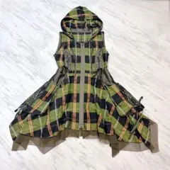 美品 エイココンドウ E-clat ロングジレ ワンピース ジャンパースカート
