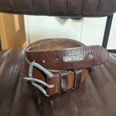 DIESEL レザーベルト ブラウン