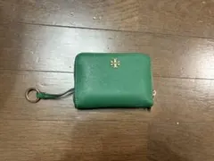 トリーバーチ　グリーン 二つ折り財布