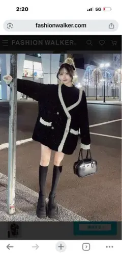 Darich ブラックパントーンニットアンサンブル