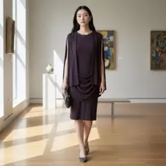 ◆ANTEPRIMA◆ドレープワンピース 2Way 上品 美シルエットフォーマル