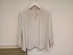 un dix cors とろみブラウス ライトベージュ