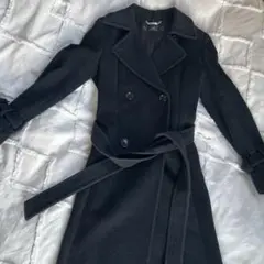 極美品♡カシミヤ ラルフローレン ベルテッドコート 黒 M相当 - メルカリ