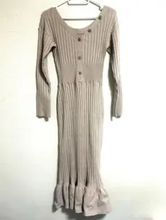 ニットワンピース 冬