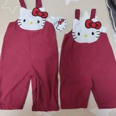 サンリオ キティちゃん オーバーオール 90、100サイズ 2点セット