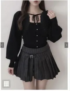 GRL フリルリボンボレロ×キャミソールニットアンサンブル【mb1590】