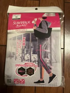 着圧レギンス スリムウォーク リカバリーレギンス Mサイズ　グレー　着圧