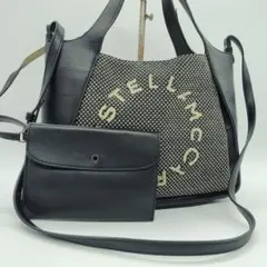 美品 ステラマッカートニー サークルロゴ 2way ショルダー ジャガード