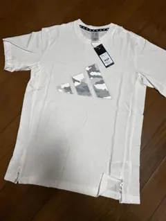 アディダス adidas Tシャツ ホワイト カモフラロゴ Ｌサイズ