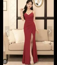 GLAMOROUS Andy ロングドレス 赤 Sサイズ