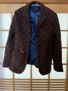 MACPHEE トゥモローランド　テーラードジャケット ブラウン系チェック