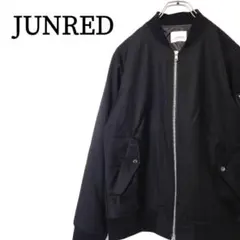 JUNRED　ストレッチ　長袖　フロントジッパー　MA-1ジャケット
