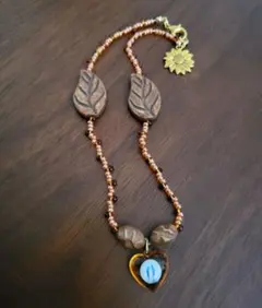 未使用 ヴィンテージ メダイパーツ ビーズチョーカー