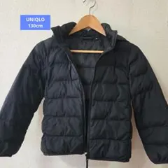 ユニクロ　ライトウォームパデッドパーカ 中綿コート 130サイズ