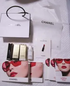 CHANEL　シャネル口紅、ピンバッジ、サンプルセット